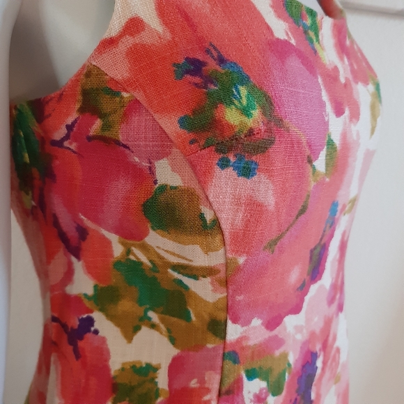 Anthropologie Dresses & Skirts - Anthropologie Postmark Floral Linen Dress 00